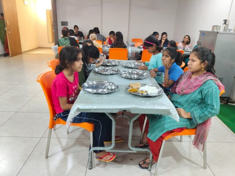 LUNCH FOR BLIND GIRLS